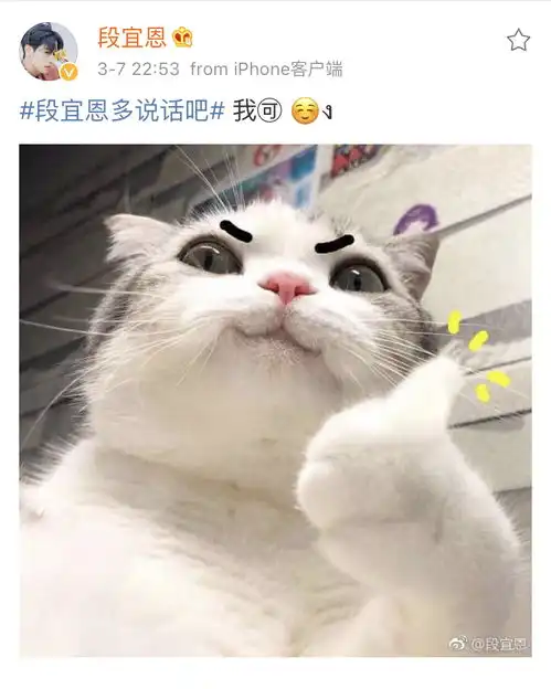 段老师隔空回应粉丝呼声表情包加上颜文字萌翻天