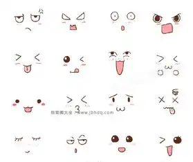 超萌的表情手帐素材大全