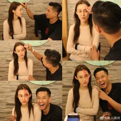 范玮琪庆祝结婚八周年晒搞怪照称黑人是贱内