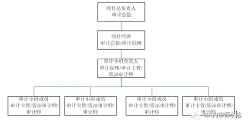内部审计小组不同职位在审计项目中的分工图表参考