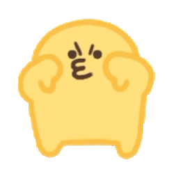 这个黄团子小表情太可爱了吧