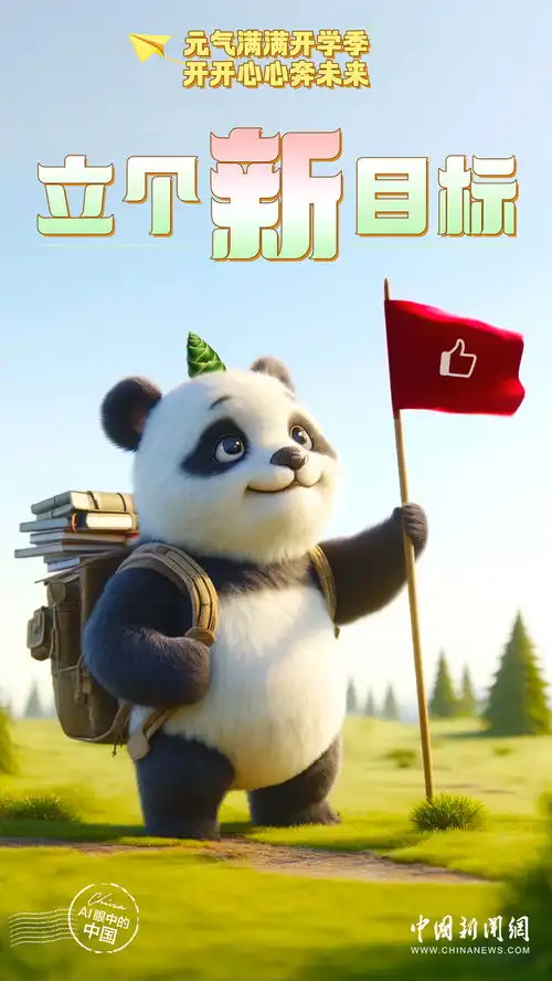 ai眼中的中国元气满满开学季,开开心心奔未来