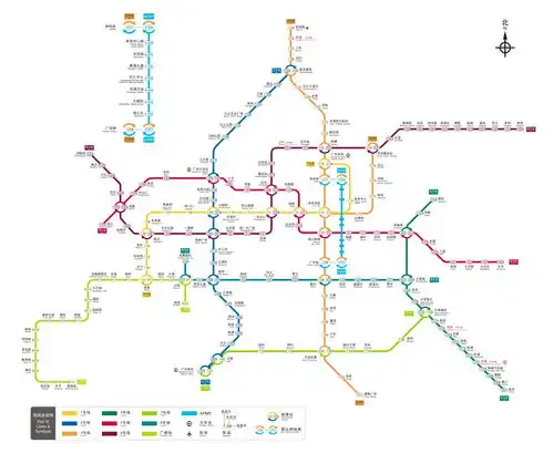 2017最新广州地铁线路图高清