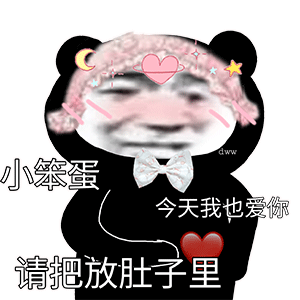 可爱熊猫头表情包美女,黑丝可以吗