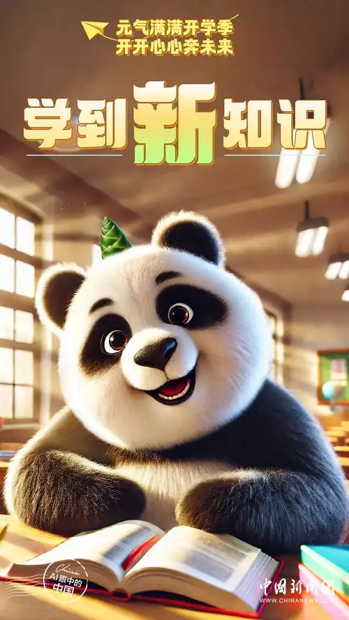 ai眼中的中国元气满满开学季,开开心心奔未来