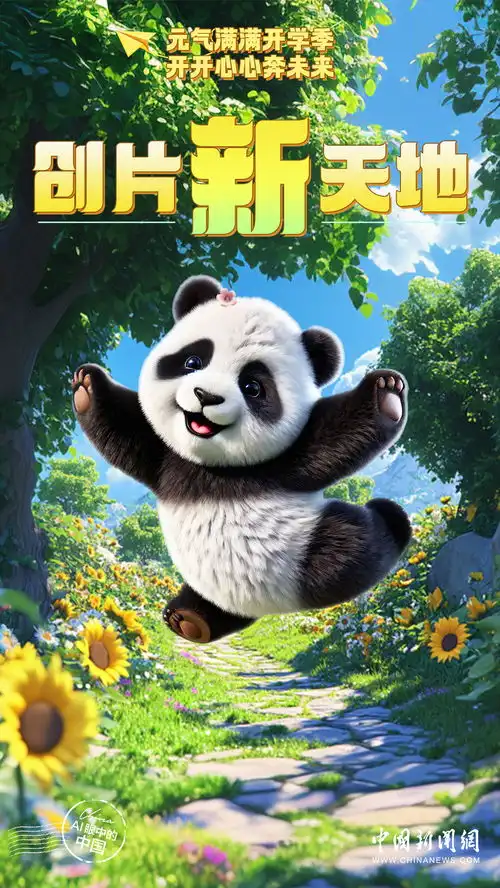ai眼中的中国元气满满开学季,开开心心奔未来