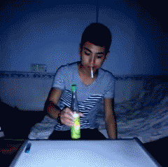 gif,装逼很到位哥们可以的哈哈这种操作很可以的