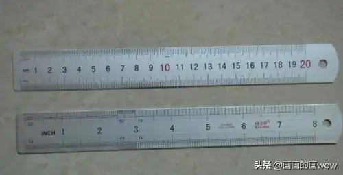1厘米尺子标准图尺子上每一大格叫多少厘米