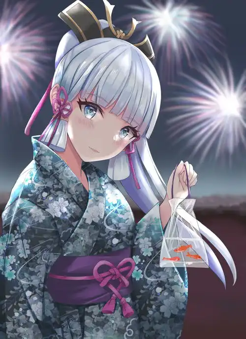 原神壁纸神里和服私服美爆雷神拔刀极致的奶香甘雨刻晴泳装福利私服胡桃