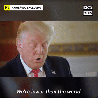 美国总统特大爷接受媒体单独采访,却硬把记者怼成了文艺复兴表情包