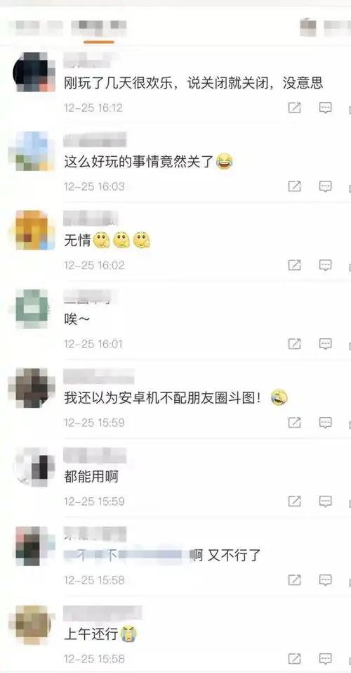 微信这个功能还没正式上线就被关闭了,网友还没玩够