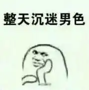整天沉迷于男色表情包