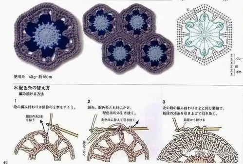 超全的钩针拼花花样大全,以后钩毛衣被子包包再也不用愁附教程
