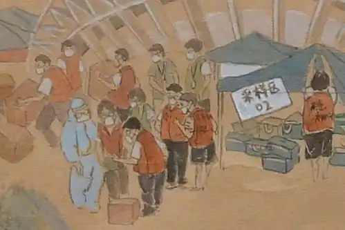 这幅核酸检测上河图火了,细节太震撼