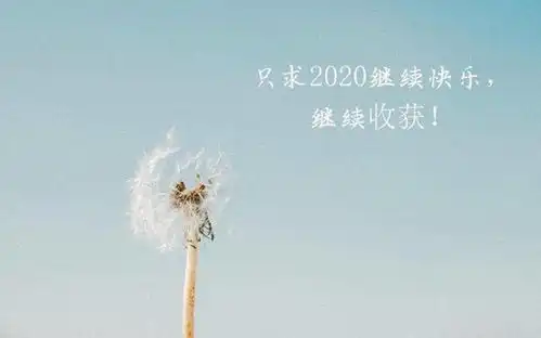 2020跨年心情说说图片带字,祝你新的一年快乐幸福