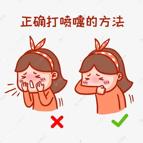 正确打喷嚏防飞沫表情包素材图片免费下载千库网
