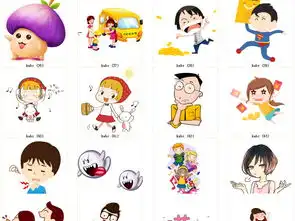 可爱表情夸张人物表情卡通人物图片素材模板下载18.24mb动漫人物大全人物形象