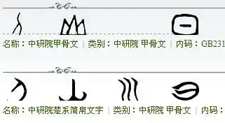 刀山川日的甲骨文怎么写