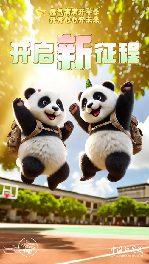 ai眼中的中国元气满满开学季,开开心心奔未来
