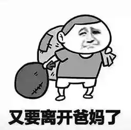 抖音上又要离开爸妈了又要住宿舍了表情包大全
