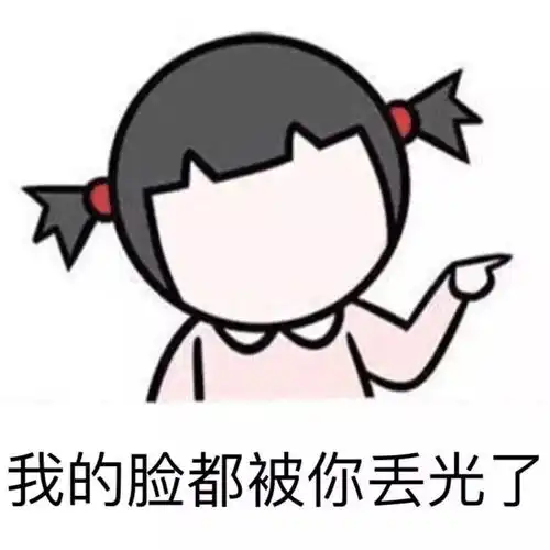 各种表情包我的脸都被你丢光了