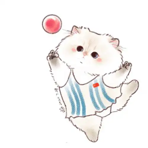 被网友萌化的手绘猫咪版奥运表情,快看看有你认识的吗