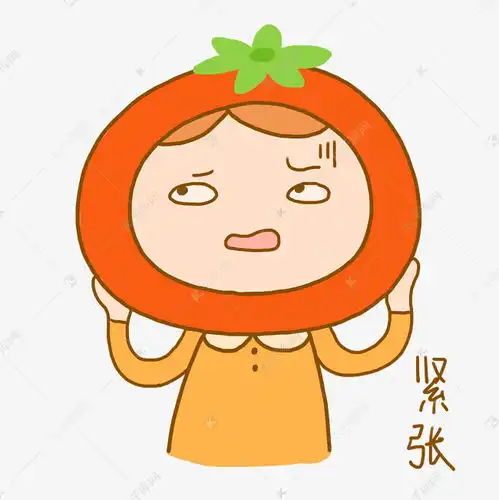 番茄小女孩可爱日常卡通手绘表情包晒黑了素下载素材图片免费下载千库网