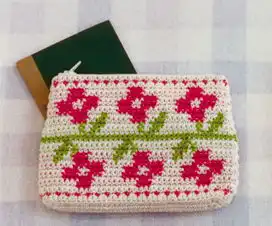 纯手工打造乡村风味的钩织零钱包包diy