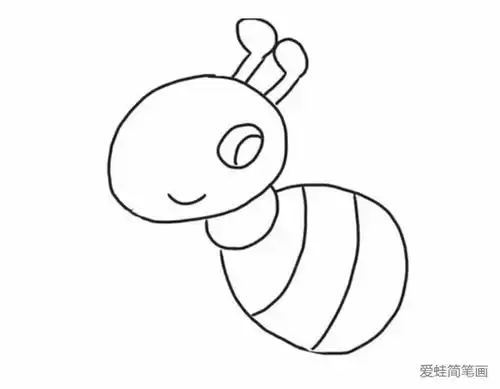 小蚂蚁简笔画