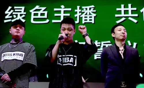 尖叫直播大银幕引领正能量网红宣誓绿色直播粉丝包场支持