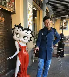沙溢胡可自拍贴面亲吻动作搞怪表情逗比