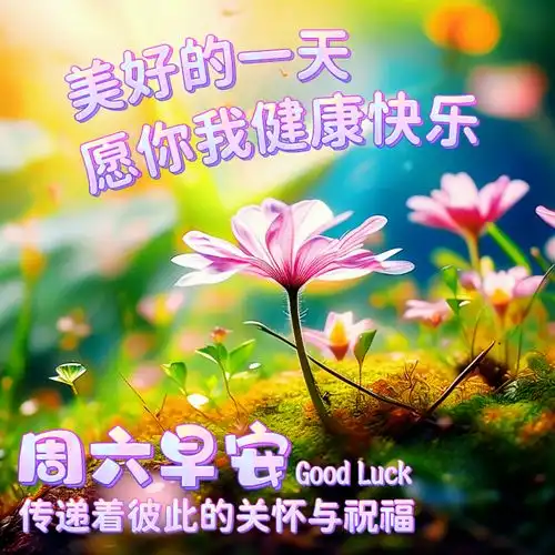 6月22日周六早上好漂亮图片祝福语享受生活,莫把时光辜负,微笑开始新的一天