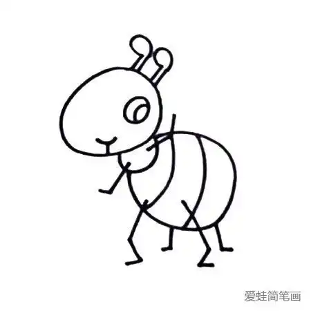 蚂蚁简笔画
