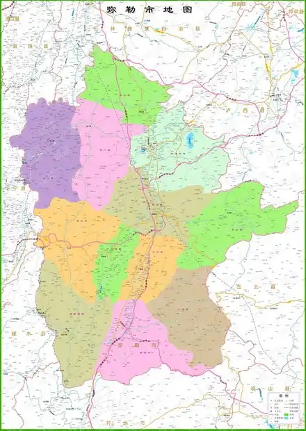 弥勒市交通行政区划地图矢量cdr格式ai高清大图2022年资源csdn文库