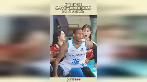 韩国篮球联赛,黑人小哥一屁股坐到拉拉队员,拉队员表情亮了