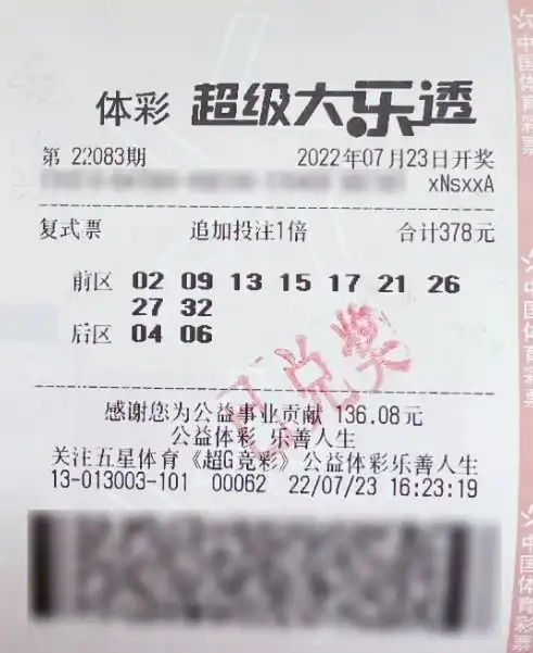 帅小伙378元中大乐透1322万多亏好兄弟推荐号