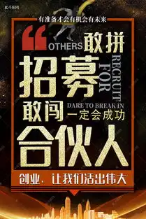 创意大气招募合伙人海报海报模板下载千库网