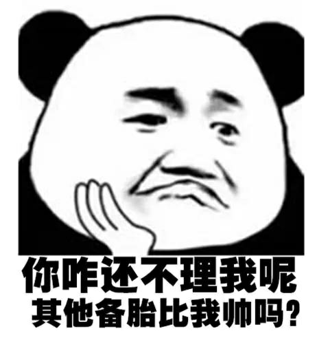 熊猫头沙雕斗图表情包有病,我还以为你要泡我呢,白高兴一场