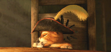 速求三只穿靴子的猫的动态表情就是他们把眼睛睁大卖萌的˙o˙