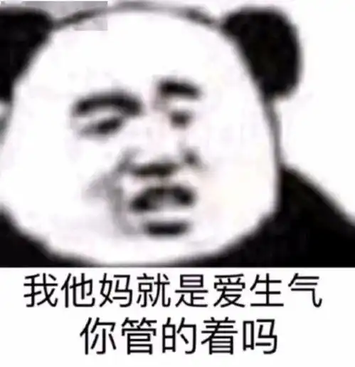 熊猫头表情包想当年我也是叱咤风云的拽姐