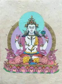 谁能给我发一下藏传观自在菩萨的照片谢谢