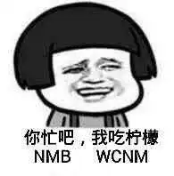 你忙吧我吃柠檬表情图片