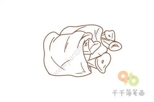猪蹄简笔画