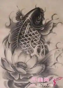 求好看的纹身关于鱼的纹身图案