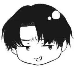 原创q版利威尔兵长表情图片可爱的兵长qq表情包
