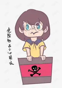 安全教育表情包危险物品小心轻放人物插画素材图片免费下载高清psd千库...