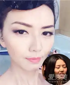 明星勇气版素颜出门照谢娜杨幂李冰冰大妈脸