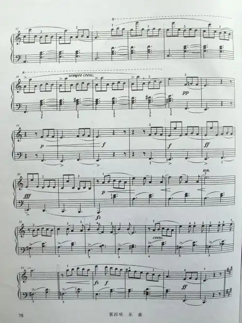 七级塔兰泰拉舞曲的钢琴谱急急