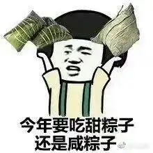 端午节斗图表情包对方不想和你说话,并向你扔了两个粽子