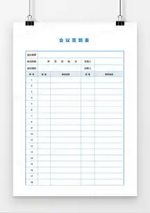 会议签到表通用word模板下载熊猫办公
